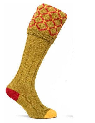 CALCETINES DE CACHEMIRA Y SEDA DE ALPACA – DISEÑO DE BOTA DE CANALÉ ANCHO HASTA LA RODILLA