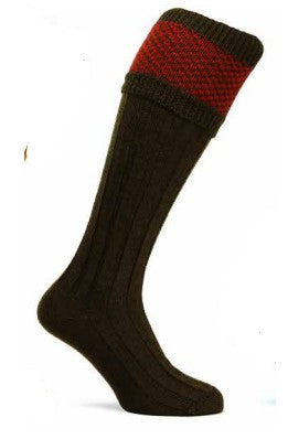CALCETINES DE CACHEMIRA Y SEDA DE ALPACA – DISEÑO DE BOTA DE CANALÉ ANCHO HASTA LA RODILLA