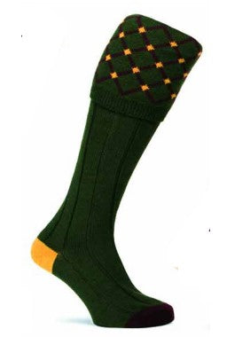 CALCETINES DE CACHEMIRA Y SEDA DE ALPACA – DISEÑO DE BOTA DE CANALÉ ANCHO HASTA LA RODILLA