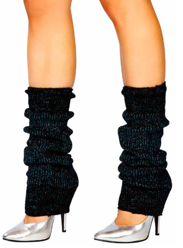 DISCO FEVER LEG WARMER ALPACA LUREX MEDIUM GAUGE