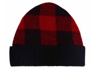 Cozy tartan scarf and hat set made of premium alpaca, merino, and angora wool