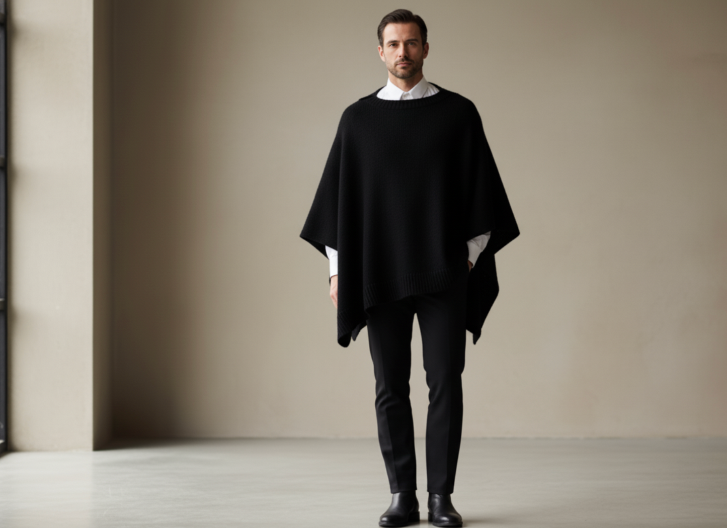 Andean Heritage Poncho – Baby Alpaca & Merino Wool Blend