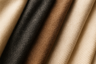 "Alpaca & Cashmere hats and beanies, luxury textures, multiple colors. Old-fashion elegant style, centered composition, professional look, horizontal format."
Only show different textures, not hats