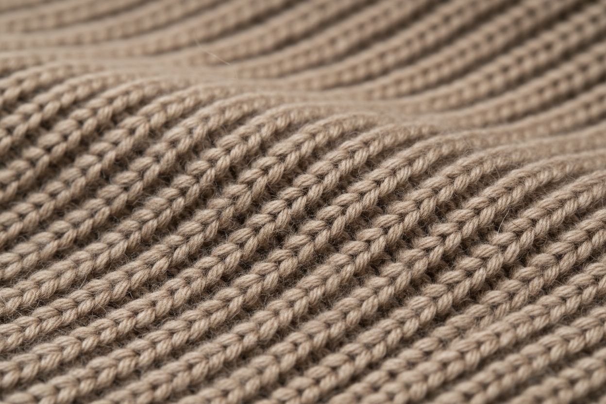 it must look knitted, not woven