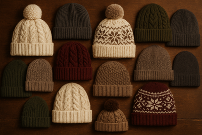 no sun hat is needed
You must show different knits, patterns and designs