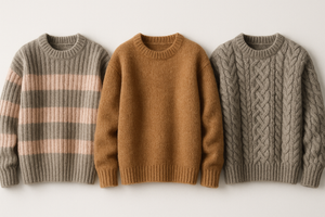 the sweater of the middle doesnt look real