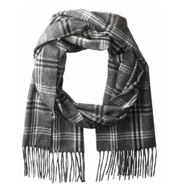 Cozy tartan scarf and hat set made of premium alpaca, merino, and angora wool