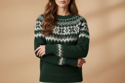 Alpaca Fair Isle Women’s Sweater – Wholesale