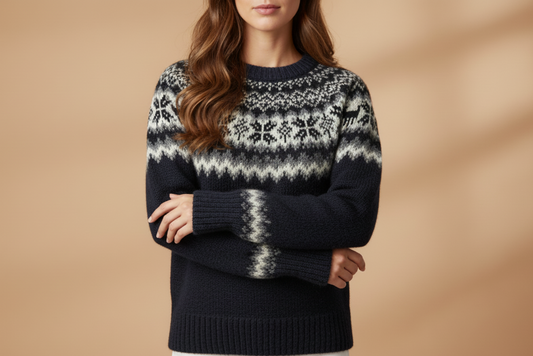 Alpaca Fair Isle Women’s Sweater – Wholesale