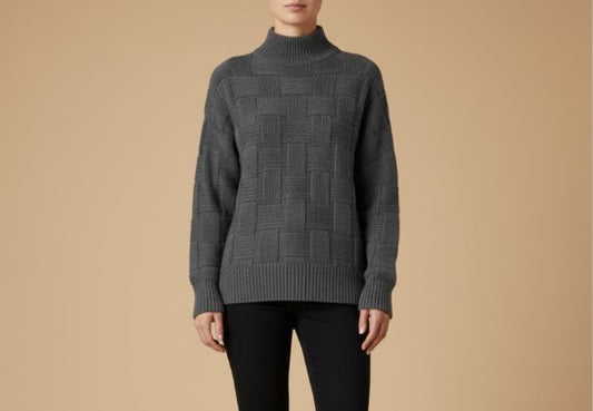 Alpaca Decorative Knit Women’s Sweater – Wholesale