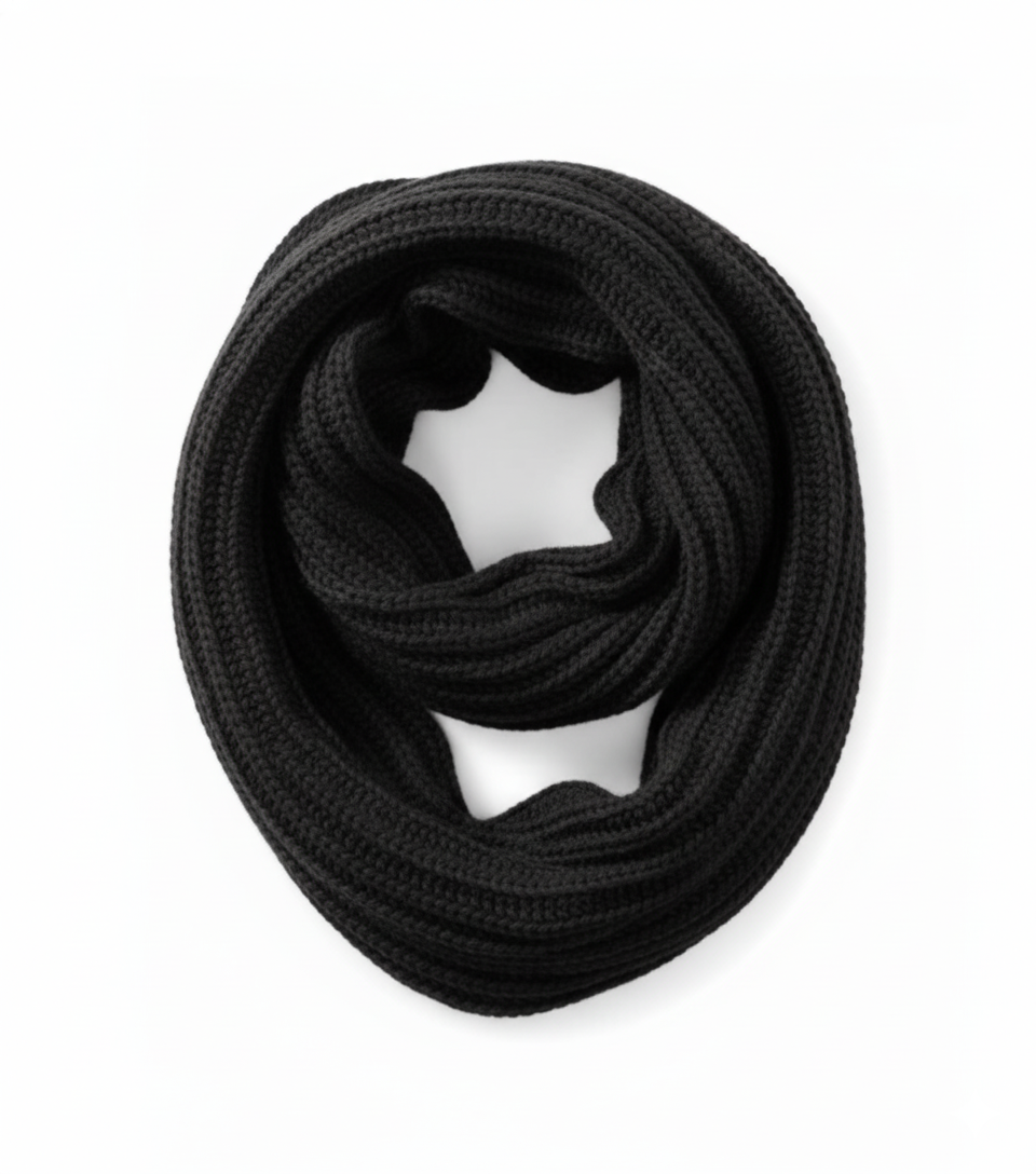 Infinity Rib Alpaca Scarf – Heavy Gauge Elegance