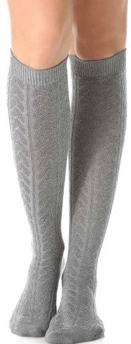 alpaca grey thigh high socks