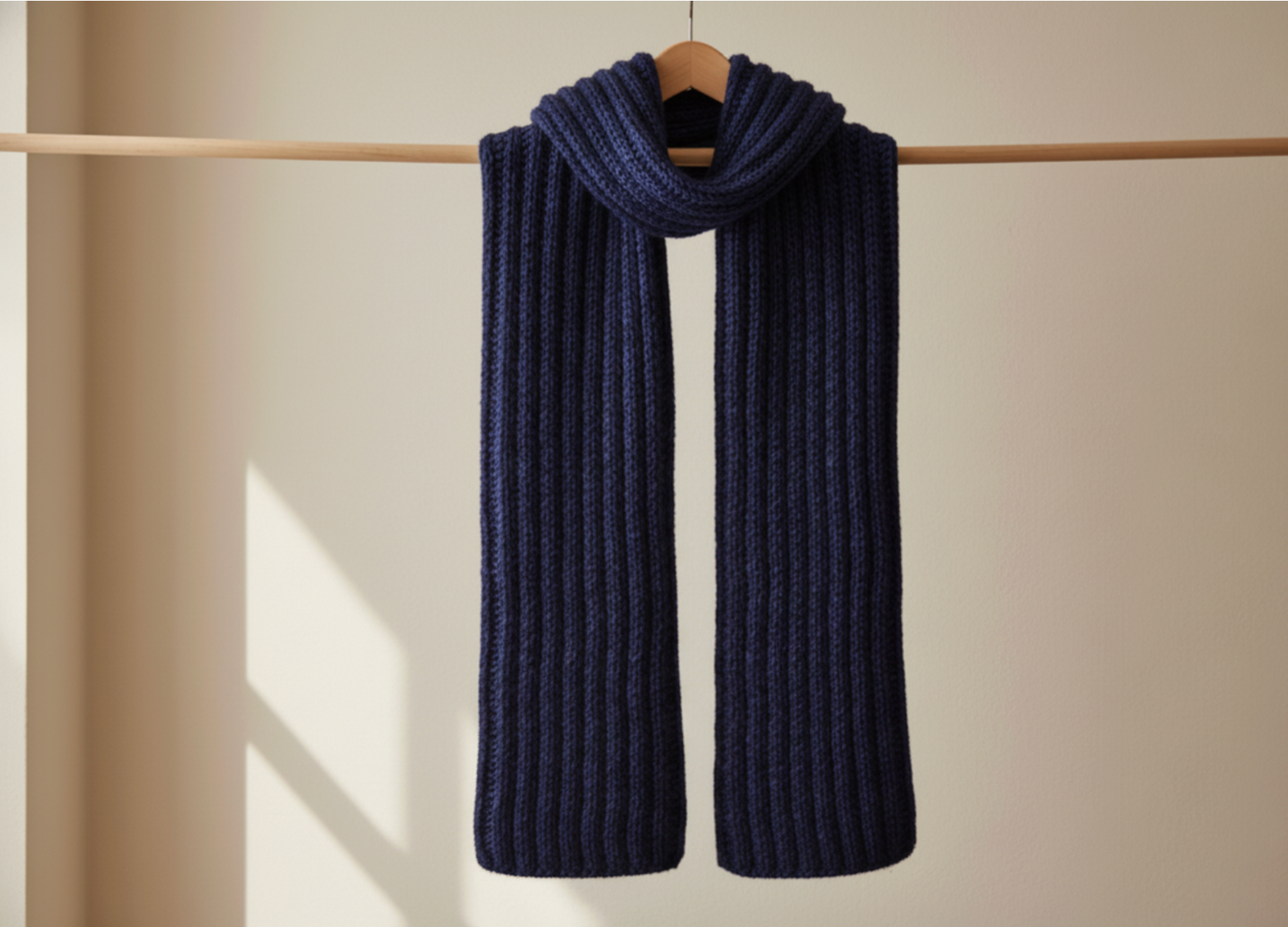 Ribbed Alpaca & Merino Scarf –  Wholesale Knitwear