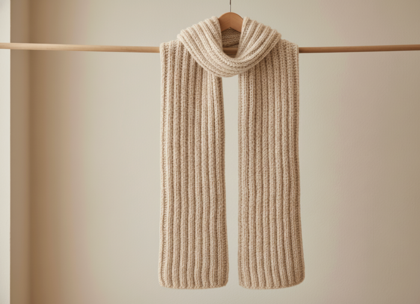 Ribbed Alpaca & Merino Scarf –  Wholesale Knitwear