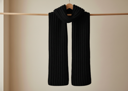 Ribbed Alpaca & Merino Scarf –  Wholesale Knitwear