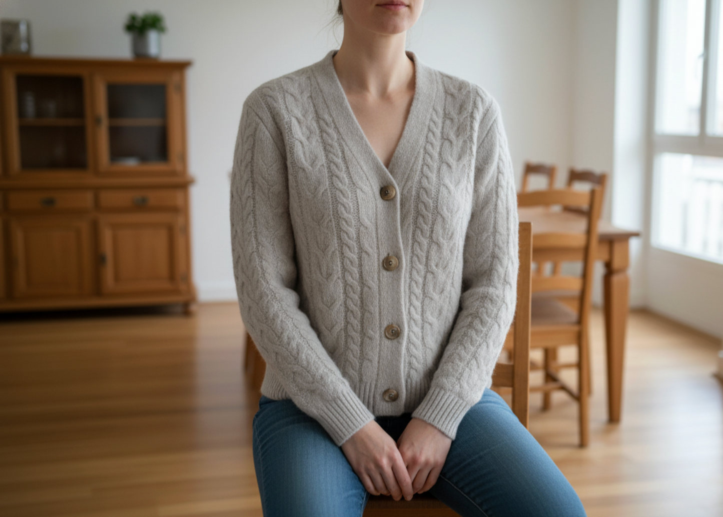 Alpaca Women’s Cardigan Heavy Weight – Wholesale Cable Knit Sweater
