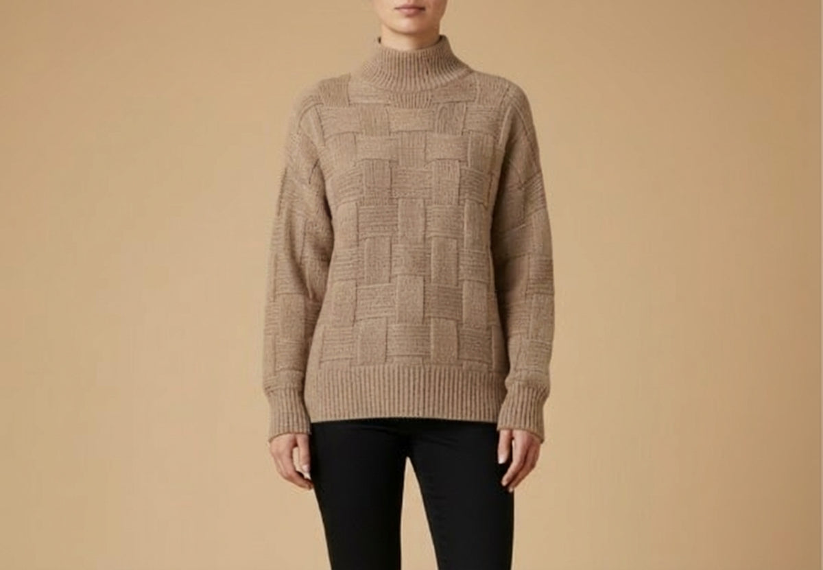 Alpaca Decorative Knit Women’s Sweater – Wholesale