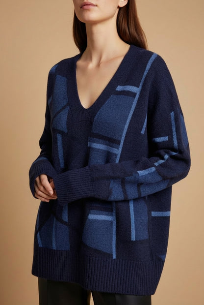 Alpaca Winter Pattern Women’s Sweater – Wholesale