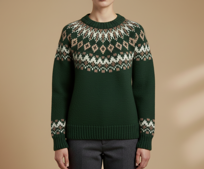 Alpaca Motif Women’s Sweater – Wholesale