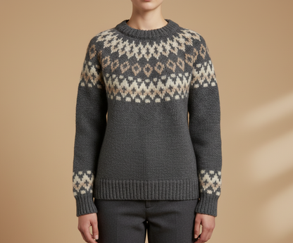 sweater alpaca women grey baby alpaca