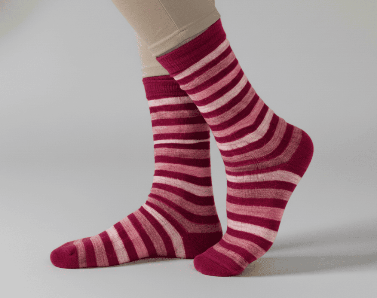 Baby Alpaca Striped Socks – Premium Wholesale  – Medium Weight Unisex