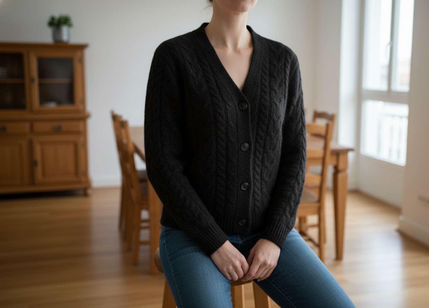 Alpaca Women’s Cardigan Heavy Weight – Wholesale Cable Knit Sweater